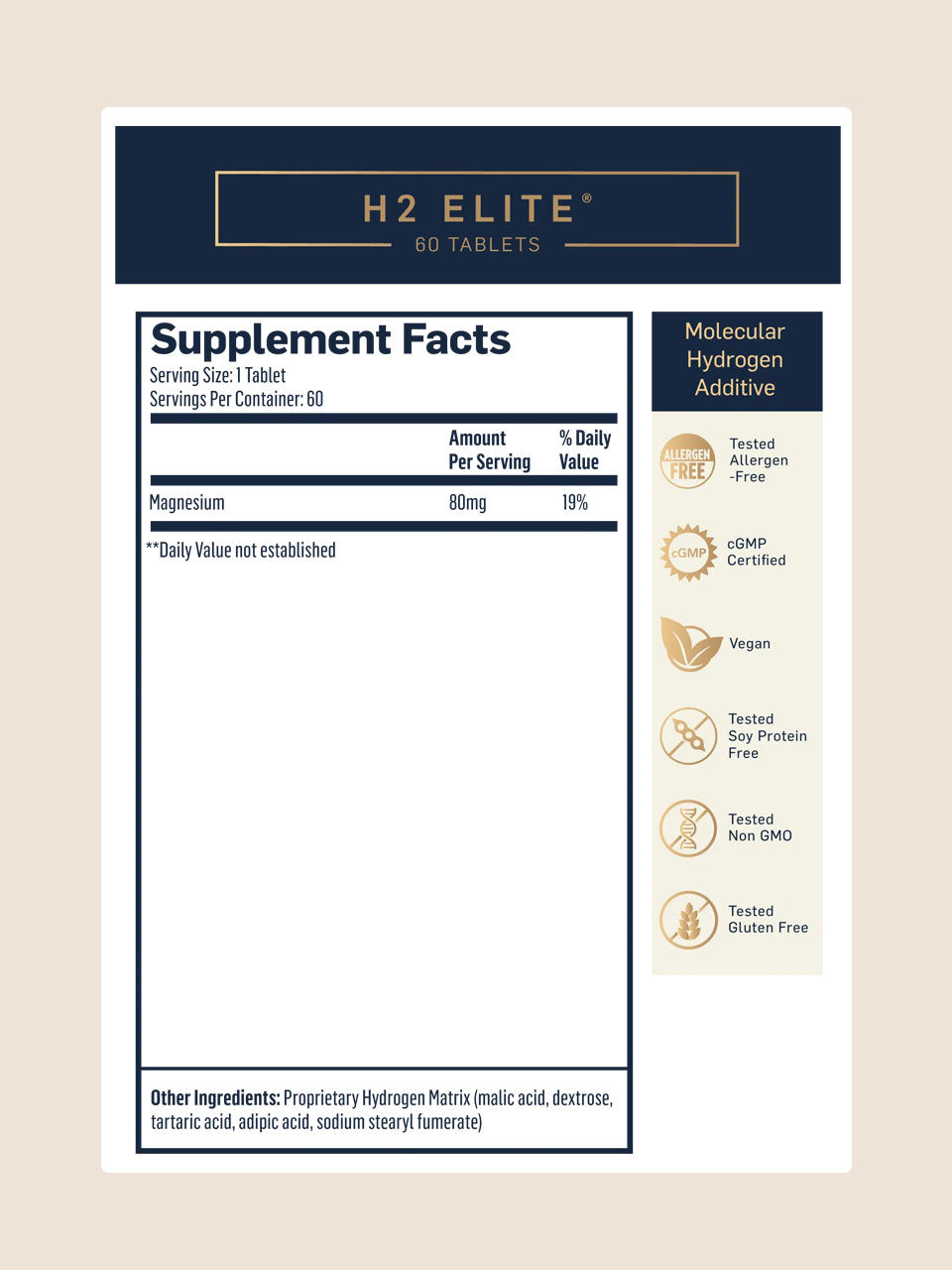 H2 Elite - Molecular Hydrogen Tablets